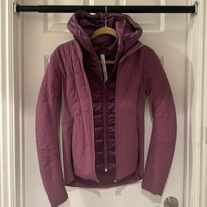 Lululemon Another Mile Jacket size 6 purple/mauve brand new with tags